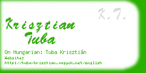 krisztian tuba business card